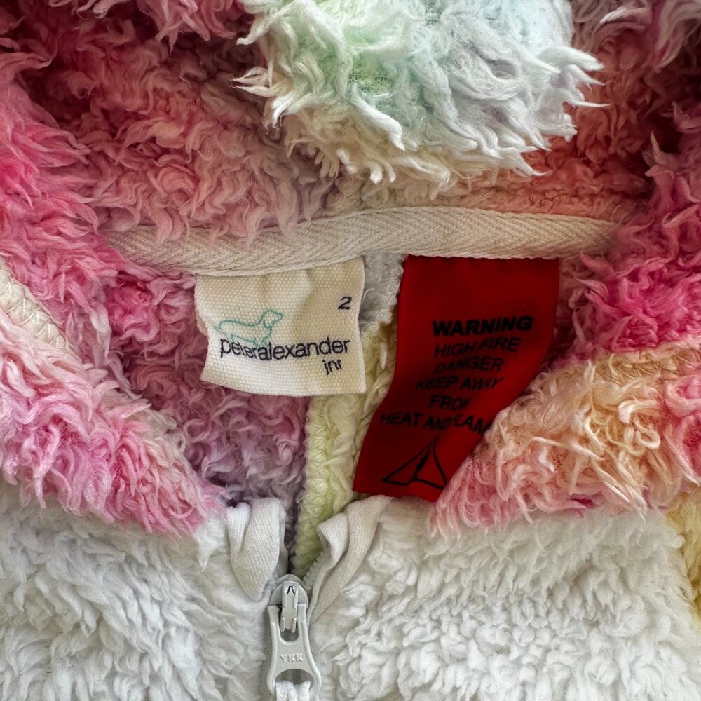 Peter Alexander Unicorn Costume Rainbow Onesie Girl’s Size 2T - Picture 5 of 9